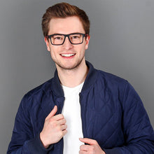 Load image into Gallery viewer, Black Rectangle Full Rim Unisex Eyeglasses by Lenskart Air Online-120224