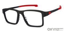 Load image into Gallery viewer, Black Rectangle Full Rim Unisex Eyeglasses by Lenskart Air Online-120224