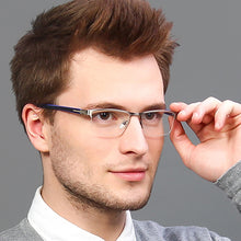 Load image into Gallery viewer, Grey Rectangle Half Rim Unisex Eyeglasses by Lenskart Air Online-120244