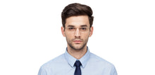 Load image into Gallery viewer, Gold Rectangle Half Rim Unisex Eyeglasses by Lenskart Air Online-120129