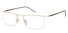 Load image into Gallery viewer, Gold Rectangle Half Rim Unisex Eyeglasses by Lenskart Air Online-120129