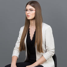 Load image into Gallery viewer, Black Rectangle Half Rim Unisex Eyeglasses by Lenskart Air Online-120144