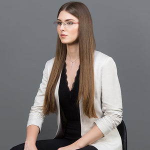 Black Rectangle Half Rim Unisex Eyeglasses by Lenskart Air Online-120144