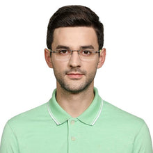 Load image into Gallery viewer, Black Rectangle Rimless Unisex Eyeglasses by Lenskart Air Online-120175