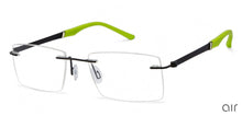 Load image into Gallery viewer, Black Rectangle Rimless Unisex Eyeglasses by Lenskart Air Online-120175