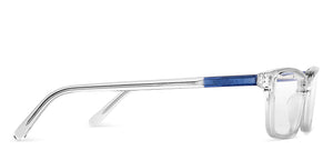 Transparent Rectangle Full Rim Unisex Eyeglasses by Vincent Chase-149190