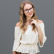 Load image into Gallery viewer, Tortoise Round Full Rim Unisex Eyeglasses by Vincent Chase VC-120355