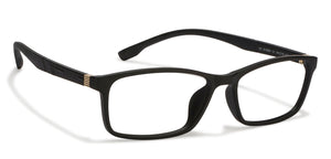 Black Rectangle Full Rim Unisex Eyeglasses by Lenskart Air Online-121126