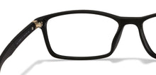 Load image into Gallery viewer, Black Rectangle Full Rim Unisex Eyeglasses by Lenskart Air Online-121126