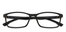 Load image into Gallery viewer, Black Rectangle Full Rim Unisex Eyeglasses by Lenskart Air Online-121126