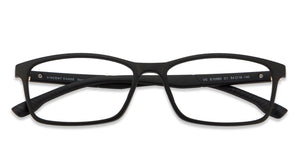 Black Rectangle Full Rim Unisex Eyeglasses by Lenskart Air Online-121126