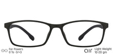 Load image into Gallery viewer, Black Rectangle Full Rim Unisex Eyeglasses by Lenskart Air Online-121126