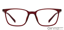 Load image into Gallery viewer, Red Wayfarer Full Rim Unisex Eyeglasses by Lenskart Air Online-121134