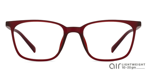 Red Wayfarer Full Rim Unisex Eyeglasses by Lenskart Air Online-121134