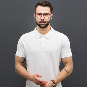 Red Wayfarer Full Rim Unisex Eyeglasses by Lenskart Air Online-121134