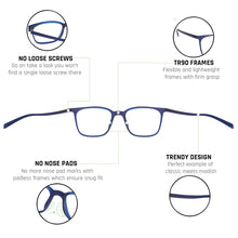 Load image into Gallery viewer, Blue Wayfarer Full Rim Unisex Eyeglasses by Lenskart Air Online-121136