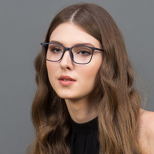Blue Wayfarer Full Rim Unisex Eyeglasses by Lenskart Air Online-121136