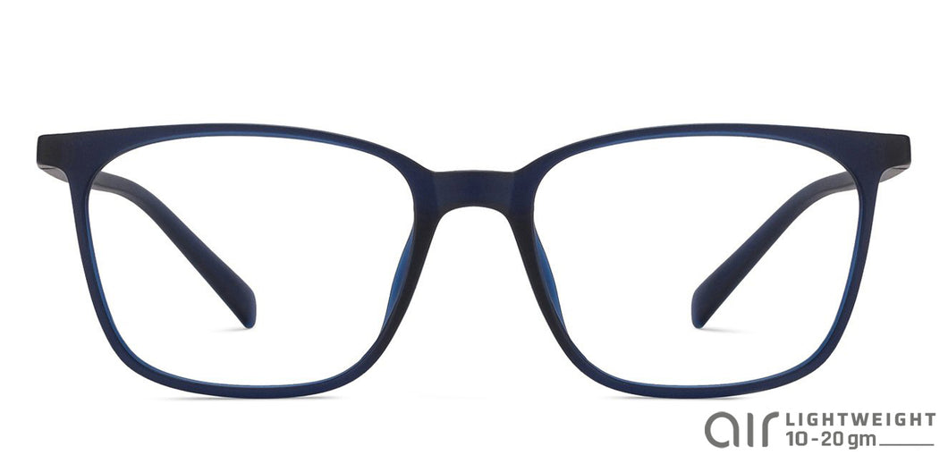 Blue Wayfarer Full Rim Unisex Eyeglasses by Lenskart Air Online-121136