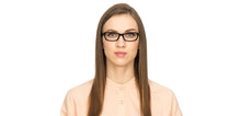 Load image into Gallery viewer, Black Rectangle Full Rim Women Eyeglasses by Vincent Chase Online-122542