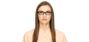 Black Rectangle Full Rim Women Eyeglasses by Vincent Chase Online-122542