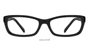 Black Rectangle Full Rim Women Eyeglasses by Vincent Chase Online-122542