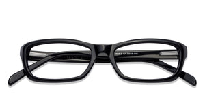 Black Rectangle Full Rim Women Eyeglasses by Vincent Chase Online-122542