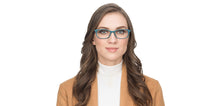 Load image into Gallery viewer, Green Rectangle Full Rim Unisex Eyeglasses by Vincent Chase VC-122553