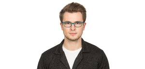 Green Rectangle Full Rim Unisex Eyeglasses by Vincent Chase VC-122553