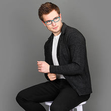 Load image into Gallery viewer, Green Rectangle Full Rim Unisex Eyeglasses by Vincent Chase VC-122553