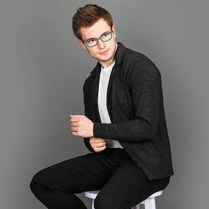 Green Rectangle Full Rim Unisex Eyeglasses by Vincent Chase VC-122553