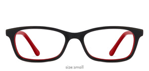 Red Rectangle Full Rim Unisex Eyeglasses by Vincent Chase Online-122561