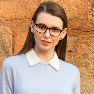Blue Rectangle Full Rim Unisex Eyeglasses by Vincent Chase Computer Glasses-132935