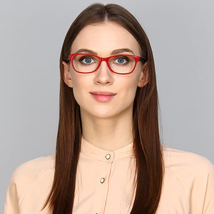 Red Cat Eye Full Rim Women Eyeglasses by Vincent Chase Online-122566