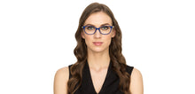 Load image into Gallery viewer, Blue Cat Eye Full Rim Women Eyeglasses by Vincent Chase Online-122593