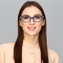 Load image into Gallery viewer, Blue Cat Eye Full Rim Women Eyeglasses by Vincent Chase Online-122593