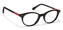Load image into Gallery viewer, Black Round Full Rim Unisex Eyeglasses by Vincent Chase VC-121833