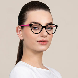 Black Cat Eye Full Rim Women Eyeglasses by Vincent Chase Online-121846