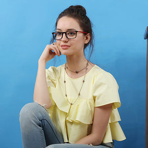 Black Rectangle Full Rim Unisex Eyeglasses by Vincent Chase Online-121912