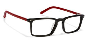 Black Rectangle Full Rim Unisex Eyeglasses by Vincent Chase Online-121912