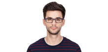 Load image into Gallery viewer, Blue Rectangle Full Rim Unisex Eyeglasses by Vincent Chase VC-121913
