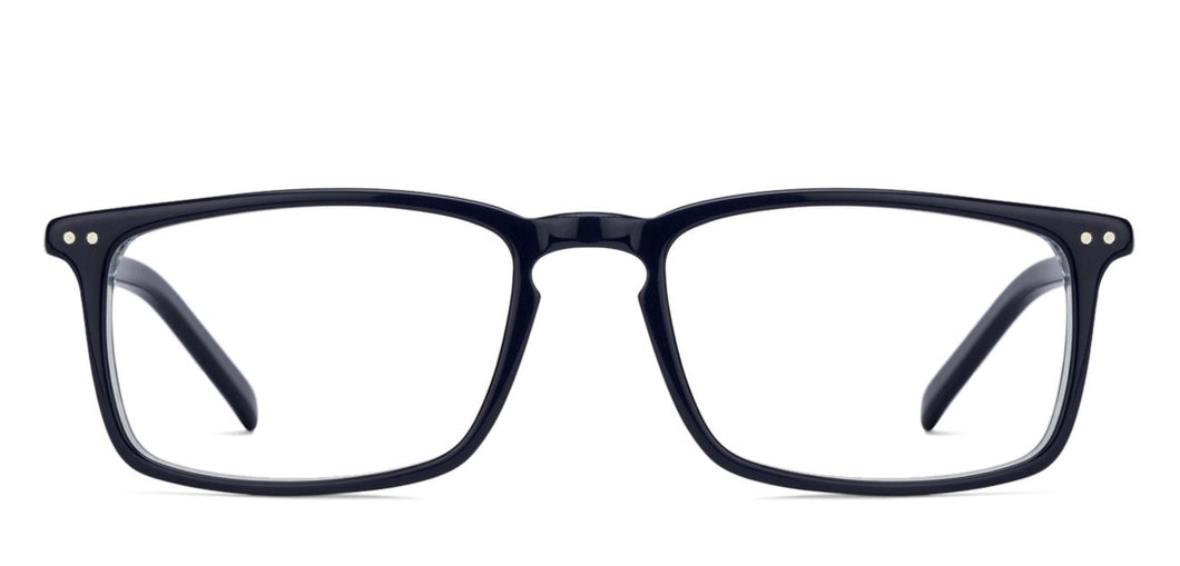 Blue Rectangle Full Rim Unisex Eyeglasses by Vincent Chase VC-128859