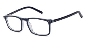 Blue Rectangle Full Rim Unisex Eyeglasses by Vincent Chase VC-128859