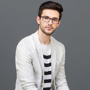 Blue Rectangle Full Rim Unisex Eyeglasses by Vincent Chase VC-128859