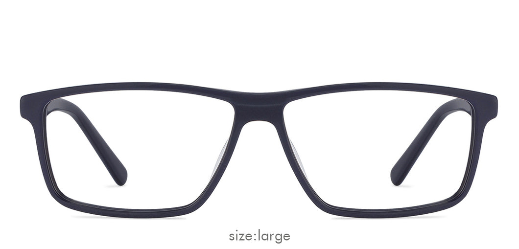 Blue Rectangle Full Rim Unisex Eyeglasses by Vincent Chase VC-121929