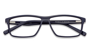 Blue Rectangle Full Rim Unisex Eyeglasses by Vincent Chase VC-121929