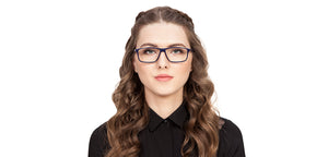 Blue Rectangle Full Rim Unisex Eyeglasses by Vincent Chase VC-121929