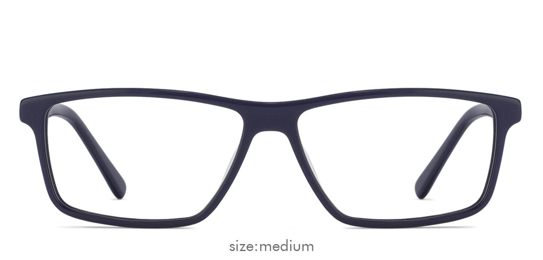 Blue Rectangle Full Rim Unisex Eyeglasses by Vincent Chase Online-121921