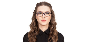 Blue Rectangle Full Rim Unisex Eyeglasses by Vincent Chase Online-121921