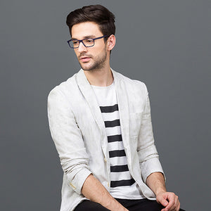 Blue Rectangle Full Rim Unisex Eyeglasses by Vincent Chase Online-121921