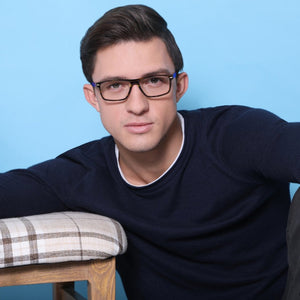 Tortoise Rectangle Full Rim Unisex Eyeglasses by Vincent Chase VC-128860